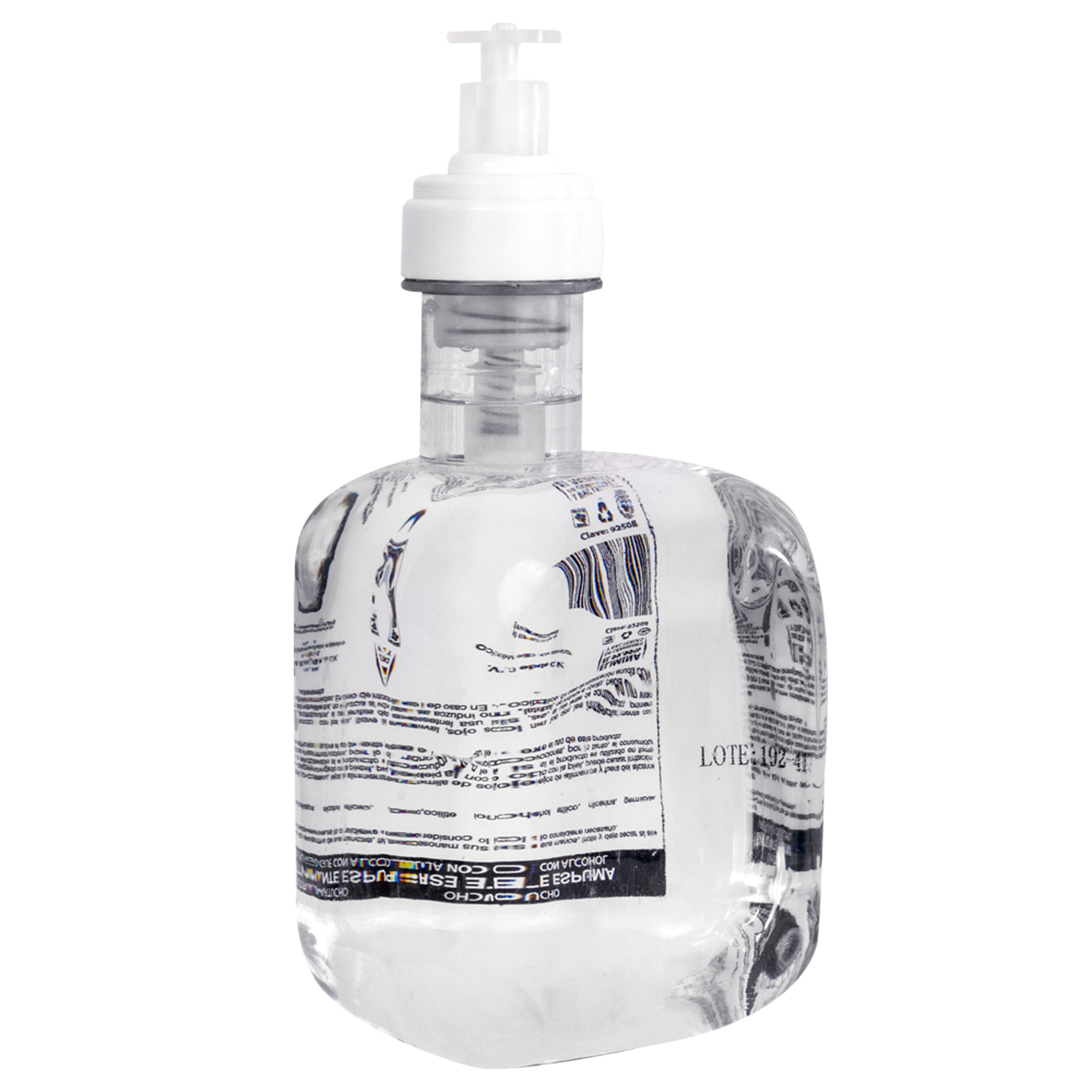 Sanitizante en espuma libre enjuague - base alcohol propietario 4 pzas x 1,200 ml