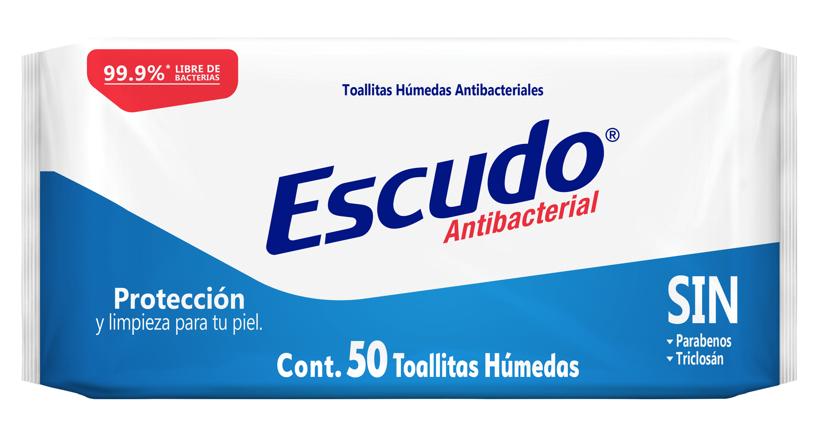 Toallitas Húmedas para Manos Antibacterial Escudo®