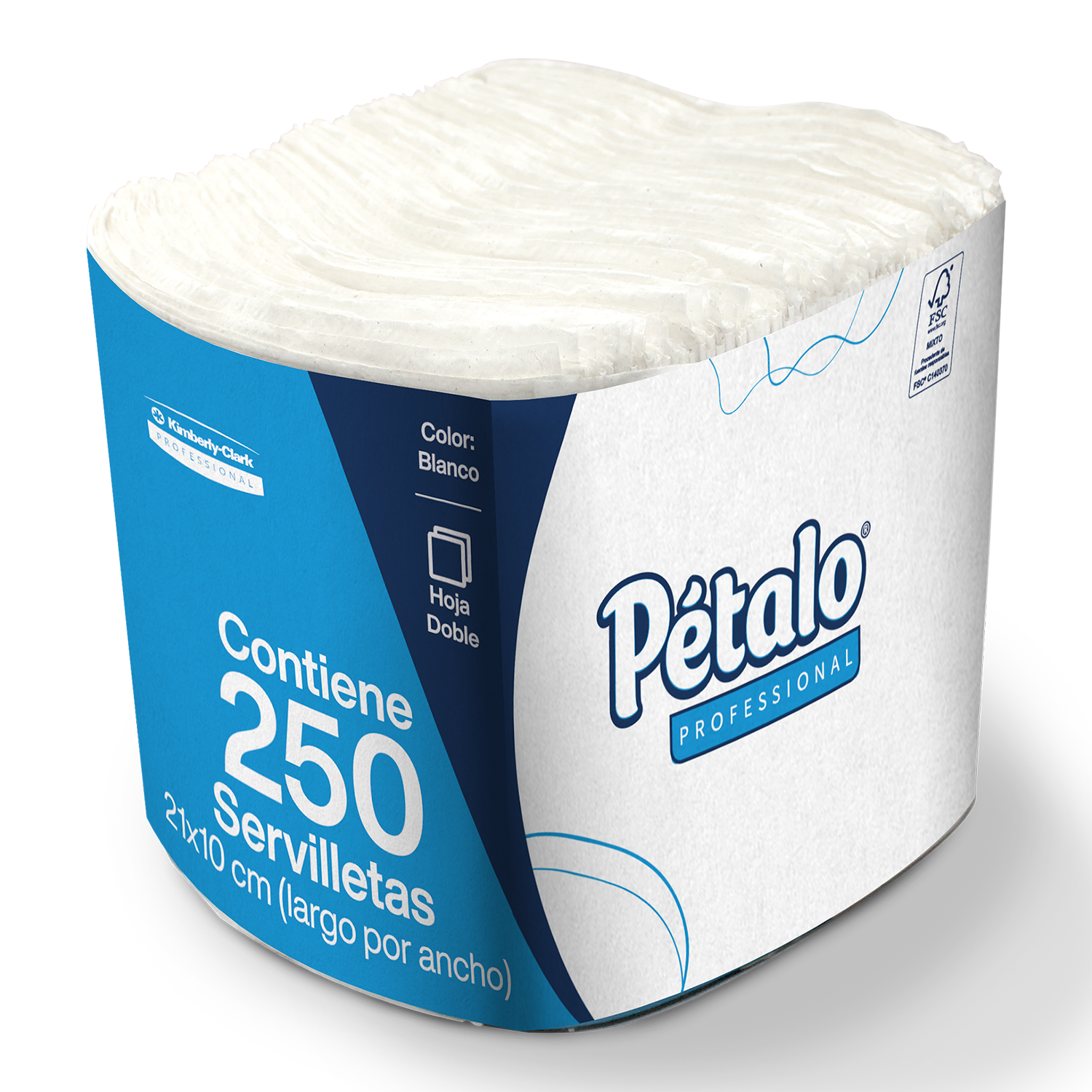 Servilleta Pétalo® Interdoblada Jr 24 paq con 250 servilletas